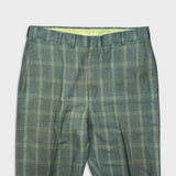 Vintage 70s Levi’s Sta-Prest Pants Mens 32x31 Green Plaid Straight Trousers