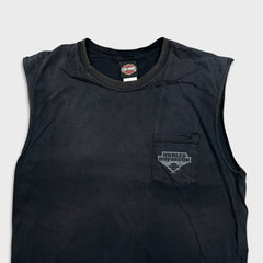 Vintage 2006 Harley Davidson Sleeveless Tee Mens XL Black USA Florida