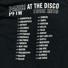2018 Panic! At The Disco T Shirt Mens XL Black Pray For The Wicked Tour Tee