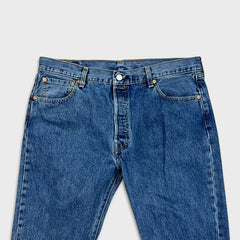 Levi's 501 Jeans Mens 36x32 Blue Original Fit Straight Medium Wash Denim Pants
