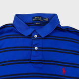 Polo Ralph Lauren Shirt Mens Large Blue Pony Striped Preppy Long Sleeve