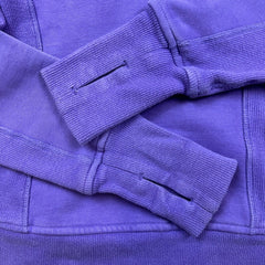 Lululemon Scuba Hoodie Womens Size 4 Purple Full Zip Sports Hooded Sweater
