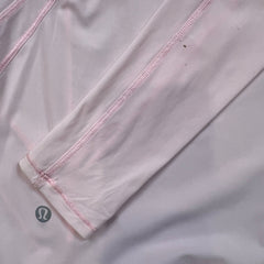 Lululemon Water Bound Hoodie Womens Size 2 Pink 1/4 Zip Athletic Lightweight