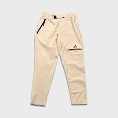 Adidas 4CMTE Pants Mens Medium Beige Sportswear Lightweight Athletic Jogger