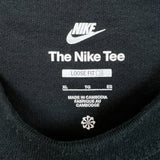 Nike Sportswear T Shirt Mens XL Black Loose Fit Center Swoosh Short Sleeve Tee