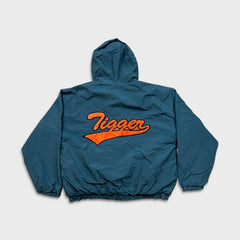 Vintage 90s Disney Tiger Jacket Mens Large Blue Winne The Pooh Full Zip Coat