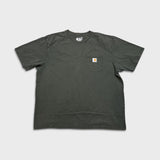 Carhartt T Shirt Mens XL Gray Loose Fit Workwear Faded Short Sleeve Pocket Tee