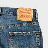 Vintage Y2K Levi's 559 Jeans Mens 30x32 Blue Relaxed Straight Fit Dark Wash Denim Pants