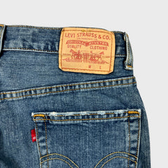 Vintage Y2K Levi's 559 Jeans Mens 30x32 Blue Relaxed Straight Fit Dark Wash Denim Pants