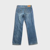 Vintage Y2K Levi's 516 Jeans Mens 34x30 Blue Slim Fit Straight Leg Light Wash Denim Pants