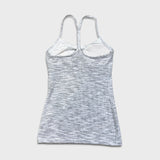 Lululemon Power Pose Tank Womens Size 4 Gray Athletic Yoga Sportswear Pilates Top