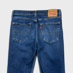 Levi's 514 Jeans Mens 32x32 Blue Slim Straight Fit Medium Wash Faded Denim Pants