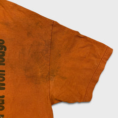 Vintage Y2K Great Wolf Lodge T Shirt Mens XL Orange Faded Animal Graphic Tee