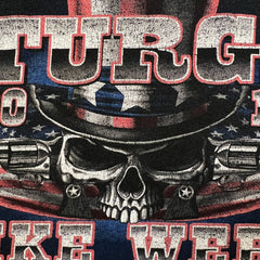 Vintage 2011 Sturgis T Shirt Mens Large Black Double Sided Graphic Biker Motorcycle Tee