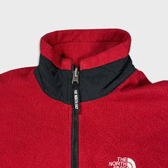 Vintage 90s The North Face Denali Fleece Mens Small Red Polartec Full Zip Jacket