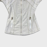 Lululemon Define Jacket Nulu Womens Size 2 White Full Zip Active Track Suit Top