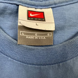 Vintage 90s Nike North Carolina Tar Heels T Shirt Mens Large Blue Sportswear Tee