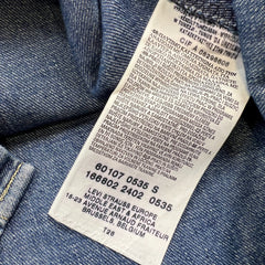 Levi's Engineered Jeans Denim Shirt Mens Small Blue Medium Wash Snap Long Sleeve