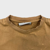 Fear of God Essentials T Shirt Mens Medium Brown Bleach Stained Faded Washed Tee