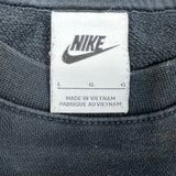 Nike Sportswear Sweatshirt Mens Large Black Swoosh Pullover Crewneck