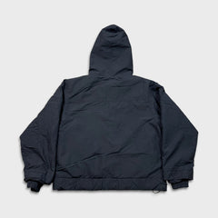 Vintage 90s Reebok Jacket Mens Medium Black Full Zip Reversible Hooded