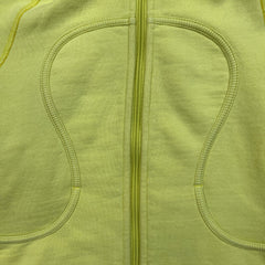 Lululemon Scuba Hoodie Womens Small Yellow Full Zip Sports Hooded Sweater