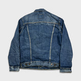 Levi's Denim Jacket Mens Large Blue Type III Dark Wash Trucker Western