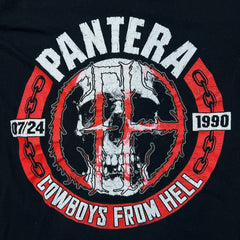 2017 Pantera T Shirt Mens Medium Black Cowboys From Hell Rock Band Tee