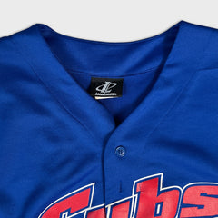Vintage 1999 Logo Athletic Chicago Cubs Jersey Mens XL Blue Baseball MLB