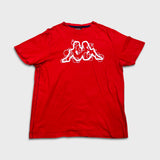 Vintage 90s Kappa T Shirt Mens Large Red Graphic Short Sleeve Tee