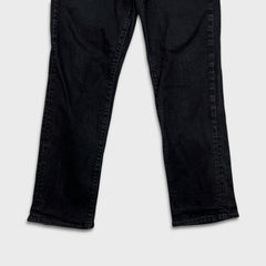 Levi's 541 Jeans Mens 31x28 Black Athletic Taper Stretch Dark Wash Denim Pants