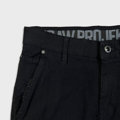 Projek Raw Pants Mens 32x28 Black Slim Taper Leg Stretch Casual Trousers