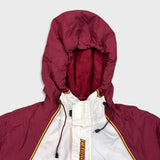 Vintage Y2K Reebok Washington Redskins Heavy Jacket Mens Medium White 1/4 Zip NFL Football