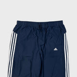 Vintage Y2K Adidas Track Pants Mens XL Blue 3 Stripes Spell Out Relaxed Straight Jogger