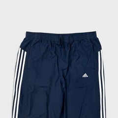 Vintage Y2K Adidas Track Pants Mens XL Blue 3 Stripes Spell Out Relaxed Straight Jogger