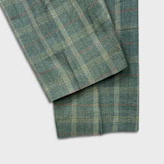 Vintage 70s Levi’s Sta-Prest Pants Mens 32x31 Green Plaid Straight Trousers