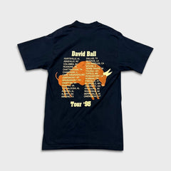 Vintage 1995 David Ball Tour T Shirt Mens Medium Black Giant Tee Jays USA Tee