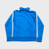 Vintage Y2K Adidas Originals Sweatshirt Mens Medium Blue 3 Stripes Full Zip Tracksuit Top