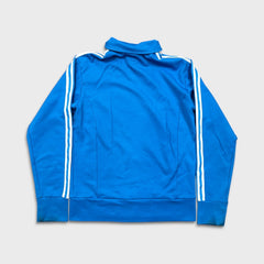 Vintage Y2K Adidas Originals Sweatshirt Mens Medium Blue 3 Stripes Full Zip Tracksuit Top