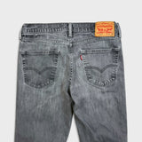 Levi's 541 Jeans Mens 32x29 Grey Athletic Taper Faded Stone Wash Denim Pants
