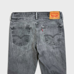 Levi's 541 Jeans Mens 32x29 Grey Athletic Taper Faded Stone Wash Denim Pants