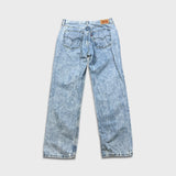Levi's Low Pro Straight Jeans Womens 30x30 Blue Acid Wash Relax Mid Rise Denim Pants