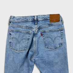 Levi's 501 S Jeans Womens 27x28 Blue Skinny Fit Slim Taper Leg Light Wash Denim Pants