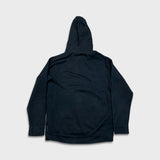 Vintage Y2K Nike Air Jordan Hoodie Mens Large Black Jumpman Full Zip Hooded Sweater