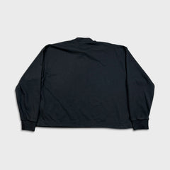 Adidas Sweatshirt Womens Large Black French Terry Loose Fit Graphic Pullover Crewneck