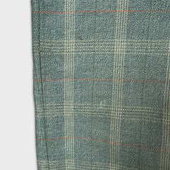 Vintage 70s Levi’s Sta-Prest Pants Mens 32x31 Green Plaid Straight Trousers