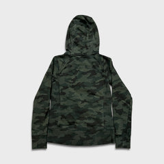 Lululemon Scuba Hoodie Womens Size 8 Green Heritage 365 Camo Light Cotton Fleece