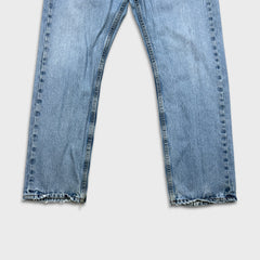 Levi's 505 Jeans Mens 34x30 Blue Regular Fit Straight Leg Light Wash Denim Pants