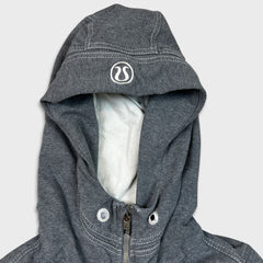 Lululemon Scuba Hoodie Womens Size 6 Gray Full Zip Sports Hooded Sweater