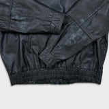 Vintage 90s Sears Leather Jacket Mens XL Black Full Zip Flight A-2 G-1 Bomber